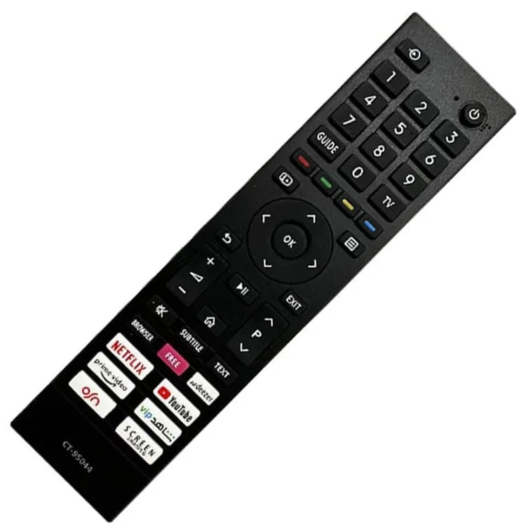 CT-95044 For Toshiba Television Remote Control Ergonomic TV Controller