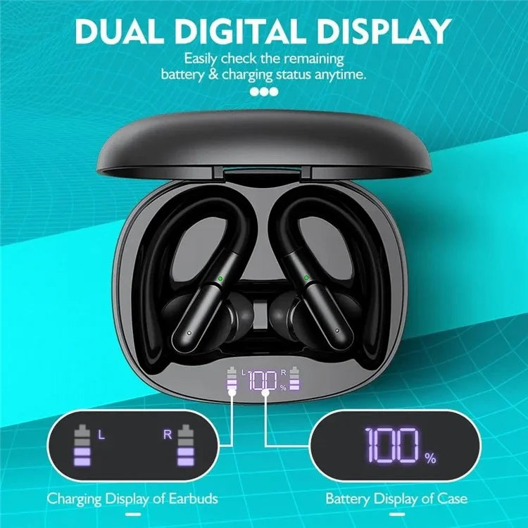 BE1043 Noise Reduction Bluetooth Earphone Wireless Music Headset with Detachable Earhook