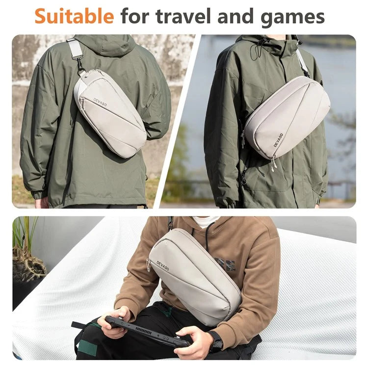 DEVASO 1133691 Portable Carrying Bag Crossbody Shoulder Bag Pouch for Steam Deck Console Devices