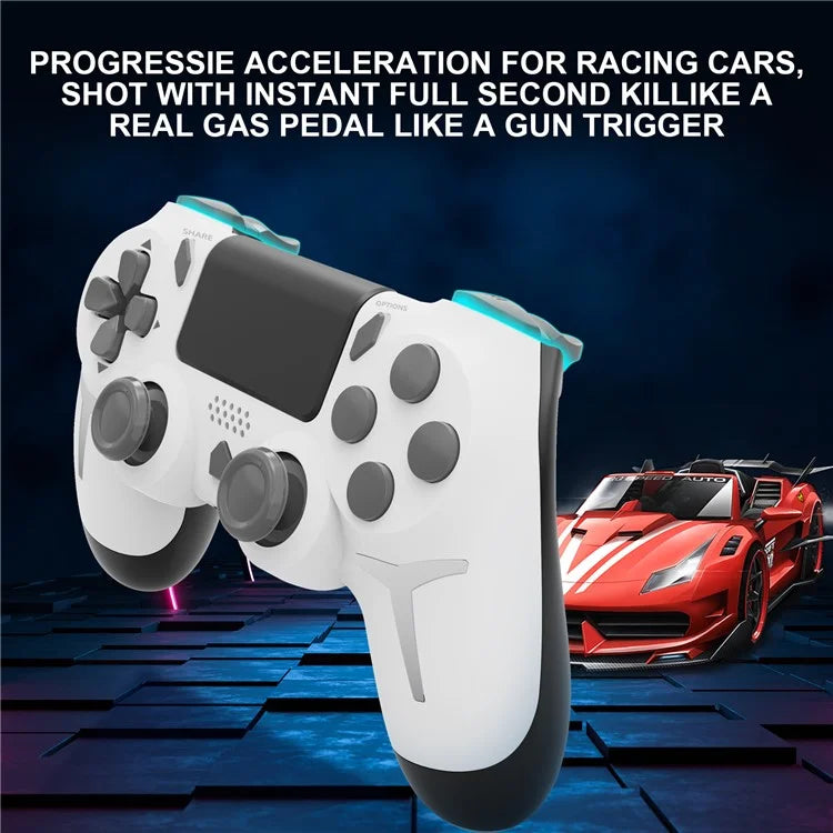 P412 For PS4 / PS3 / PC Bluetooth Gamepad 6-Axis Sensor Dual Vibration Game Controller