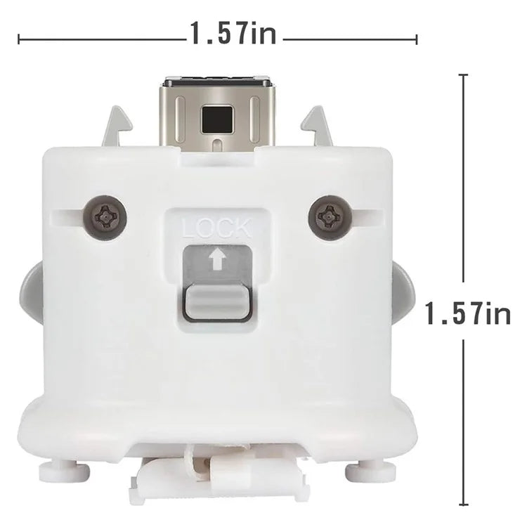 Motion Plus Adapter for Nintendo Wii Remote Controller Upgraded Motion Attachment, White