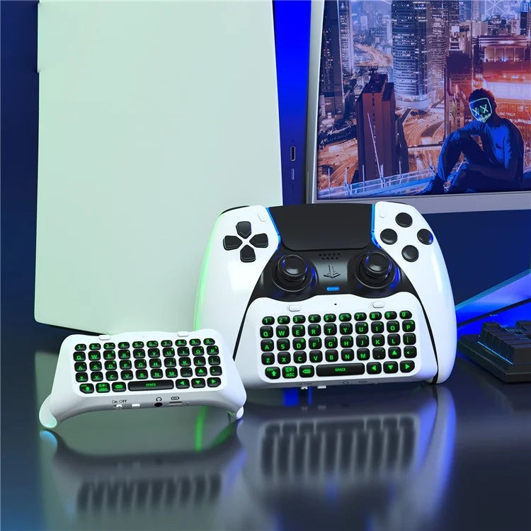 JYS P5172 For Sony PS5 DualSense Edge Controller Wireless Bluetooth External Keyboard Portable Gamepad Keyboard