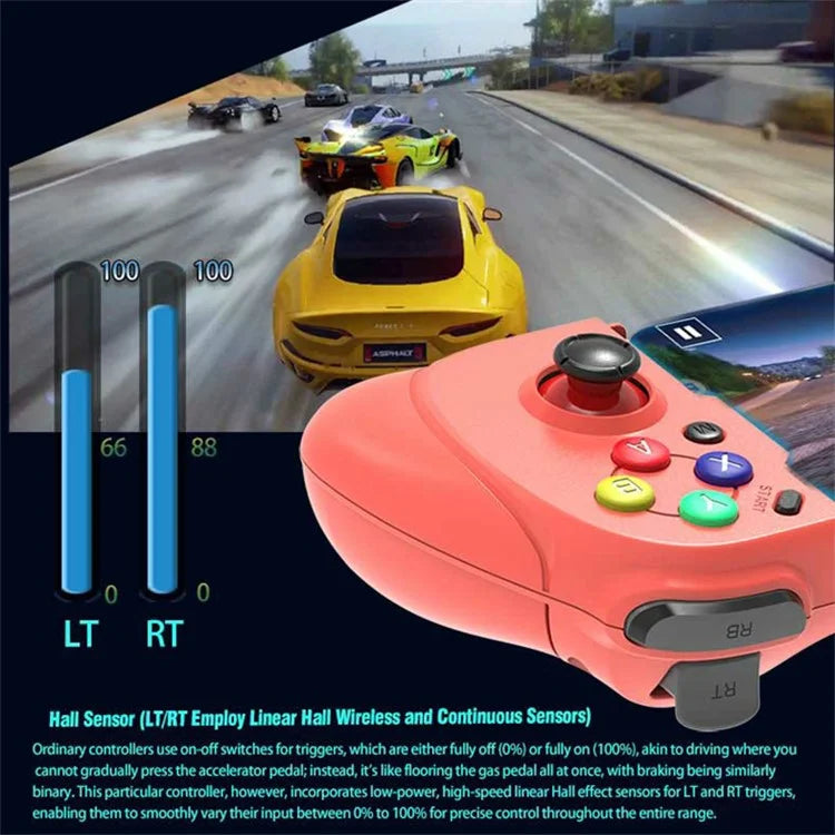 MOUTE 062 Stretchable Wireless Game Controller Hall Effect Joystick Gamepad