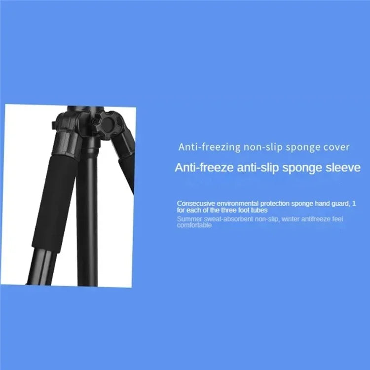QZSD Q111H SLR Camera Phone Stand Aluminum Alloy+ABS Telescopic Live Streaming Photography Tripod