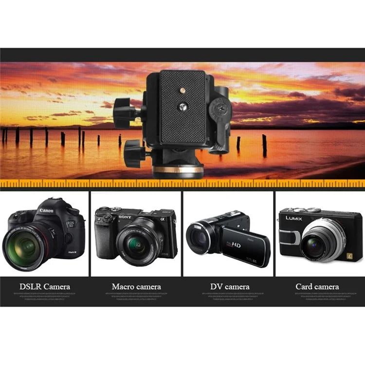 QZSD Q111S 152cm SLR Camera DV Floor Stand Telescopic Live Streaming Photography Tripod