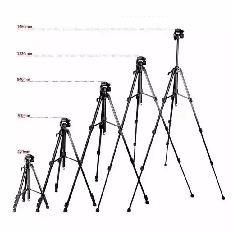 QZSD Q111 SLR Camera Floor Stand Aluminum Alloy + ABS Telescopic Live Streaming Photography Tripod