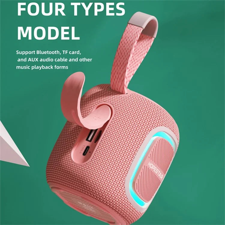 HOPESTAR P66 5W Outdoor Wireless Bluetooth Speaker Portable Subwoofer with Carrying Rope