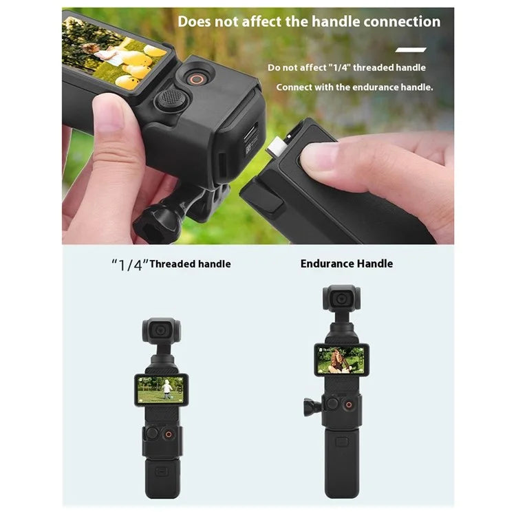 BRDRC Protective Cage for DJI Osmo Pocket 3 Expansion Adapter Mount Camera Accessory