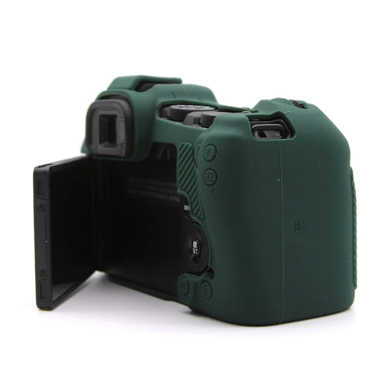 For Canon EOS R8 Anti-drop Camera Cover Soft Silicone Protective Case, Glossyish Green