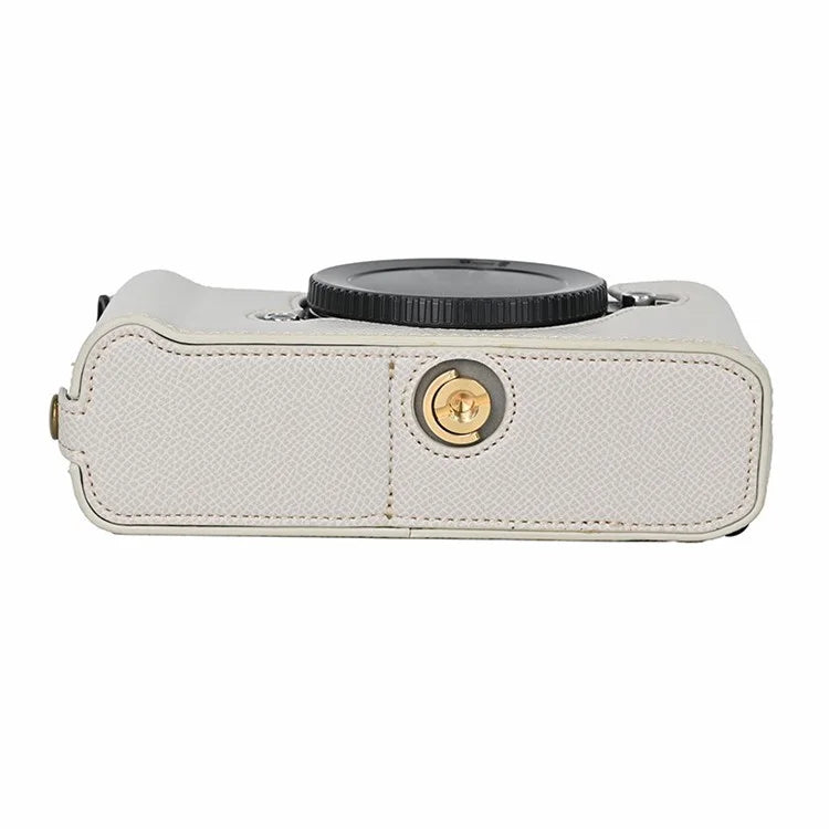 For Nikon Z f Battery Opening Design Palm Texture PU Leather Camera Cover Half Body Bottom Case