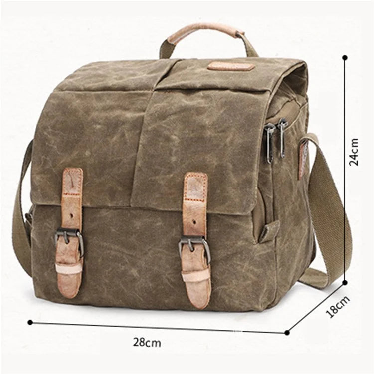 264 Batik Canvas SLR Digital Camera Storage Bag Single Shoulder Crossbody Bag