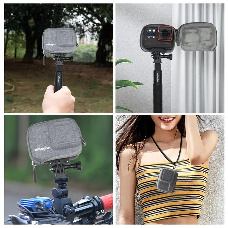 AMAGISN For Insta360 Ace Pro / Ace Carrying Case EVA+Cloth Camera Storage Bag