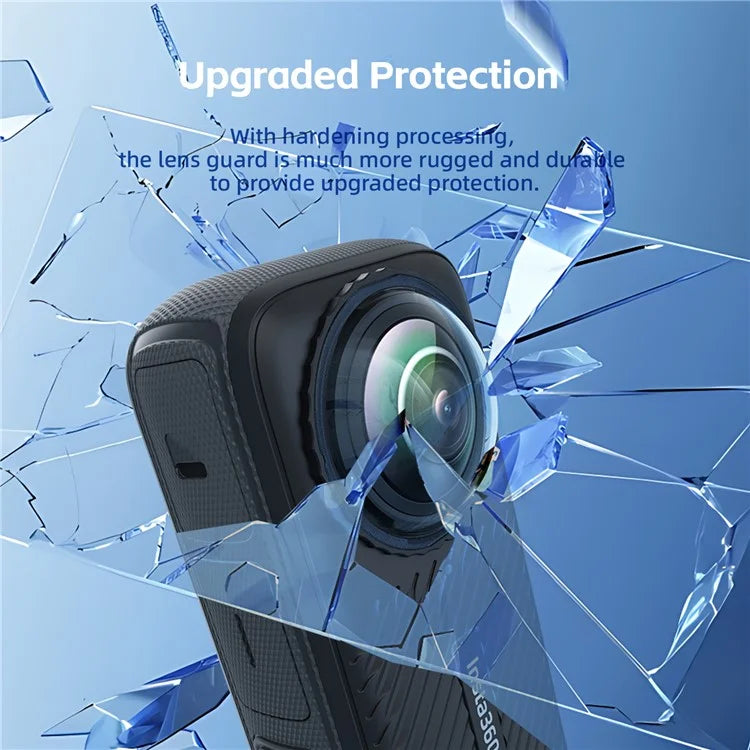 AMAGISN 2Pcs Lens Protector for Insta360 X4 Sports Camera PMMA Lens Guard Cover