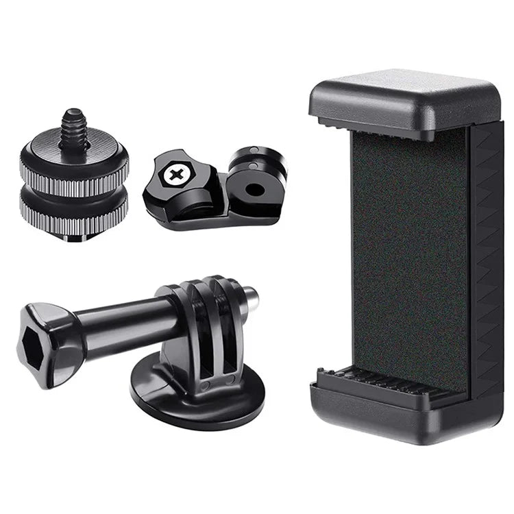 F046 Desktop Camera Mobile Phone Live Streaming Holder Hot Shoe Universal Phone Clip Monitor Bracket