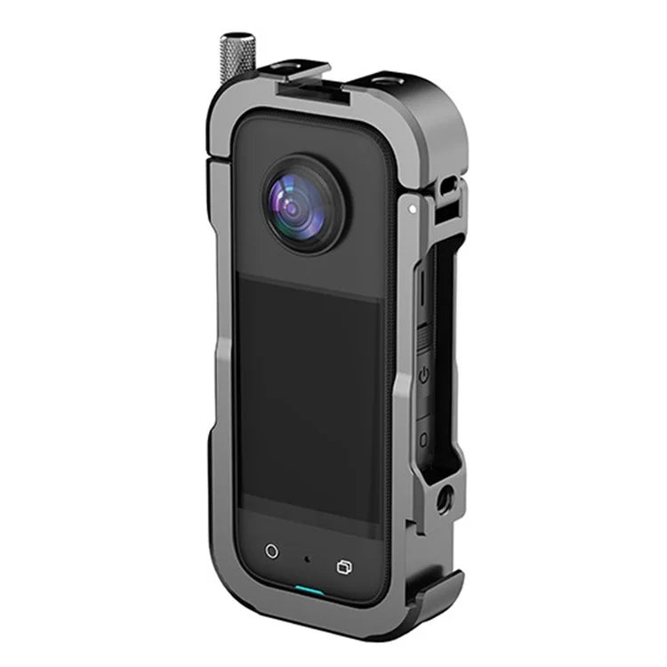 HEPAIL C-X3 Sports Camera Cage for Insta360 ??X3 Anti-Shake Metal Protective Frame