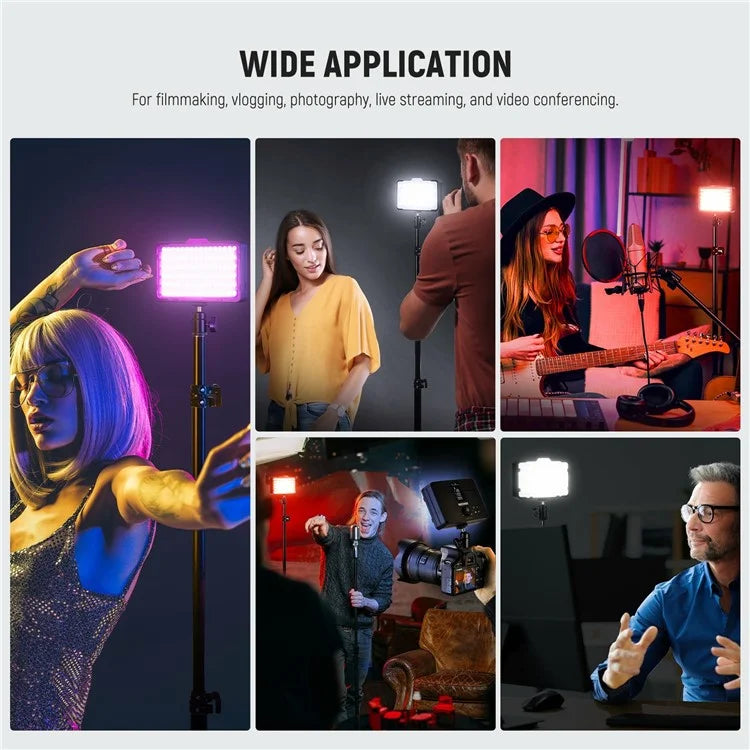 NEEWER RGB 176-A1 17 Scenes LED Video Light Panel with Upgraded Onboard Operation