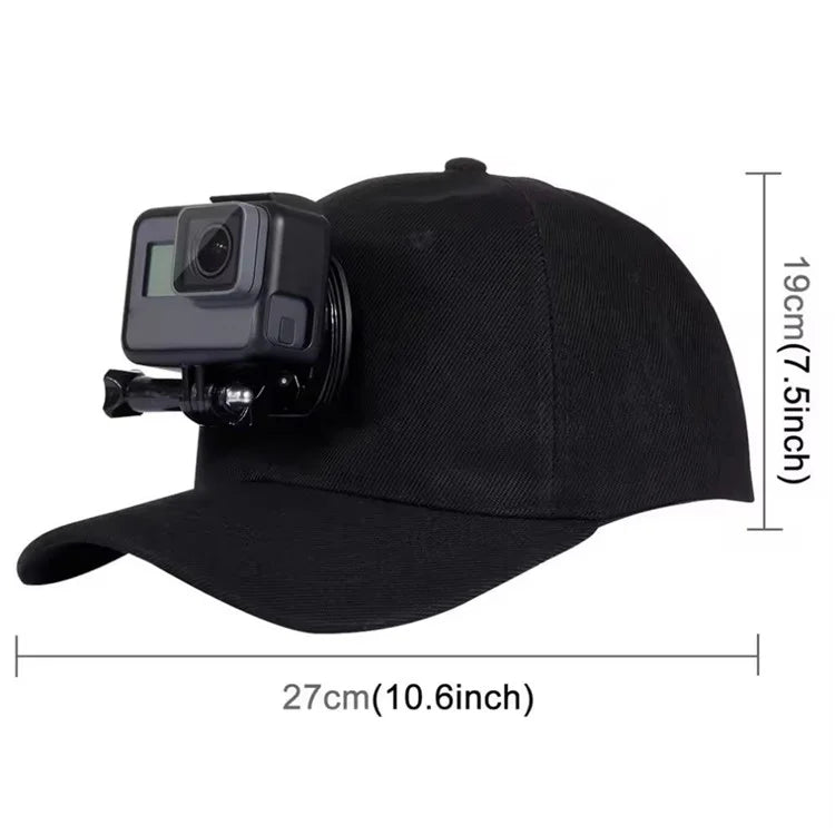 G243 For GoPro / Xiaoyi Sports Camera Mount Hat Camera Holder Cotton Baseball Cap