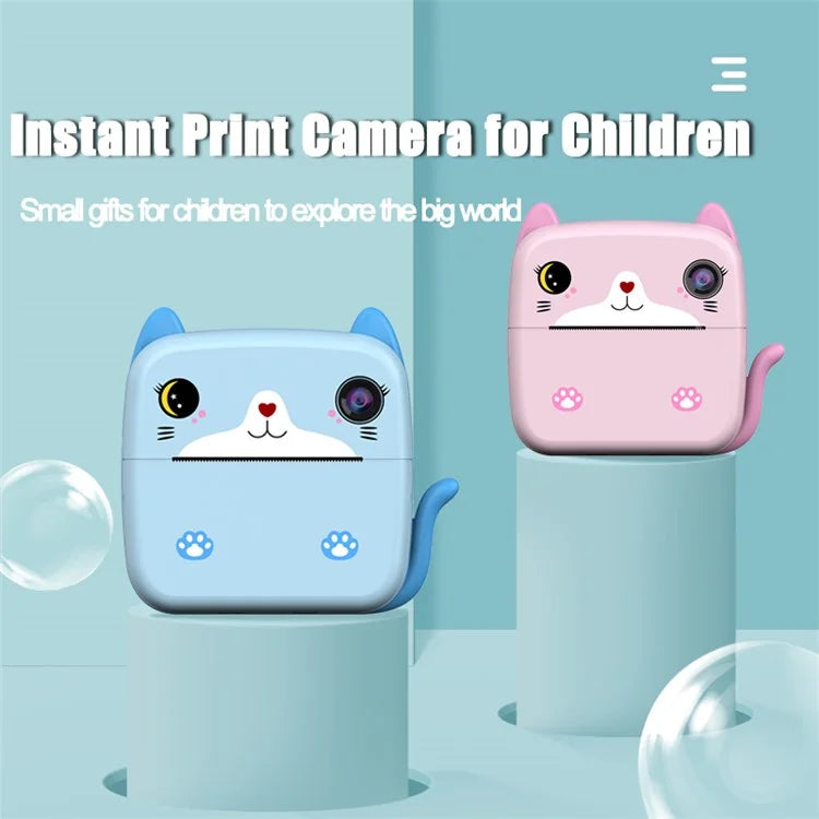 A21 2.4-inch Screen Kids Instant Camera Rechargeable Camera Toy with Print Paper
