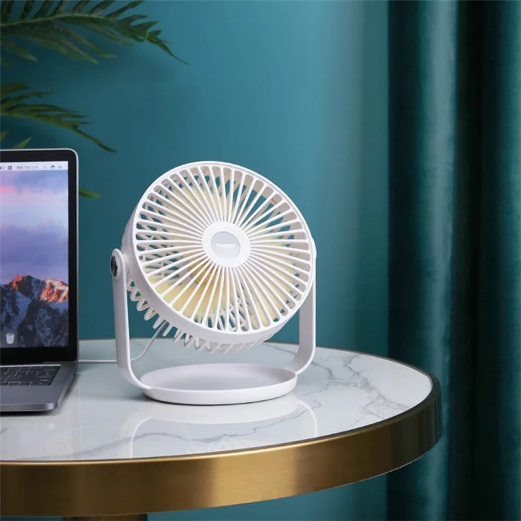 YOOBAO Y-F2 USB Powered Desktop Fan Rotatable Mute Table Cooling Fan