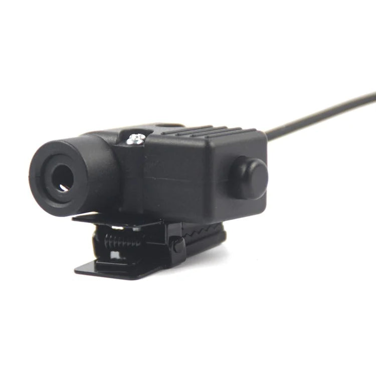 Ham Radio 7.1mm Speaker Microphone with U94 PTT Headset Adapter for Motorola TLKR T80 / EM1000 / EM1000R / EM1010TPR