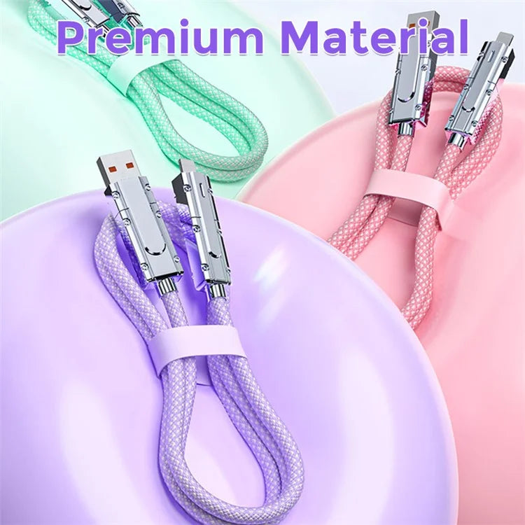 AHASTYLE XC04 1m PD 27W Data Cable USB-A / Type-C to Type-C / IP Charging Cable