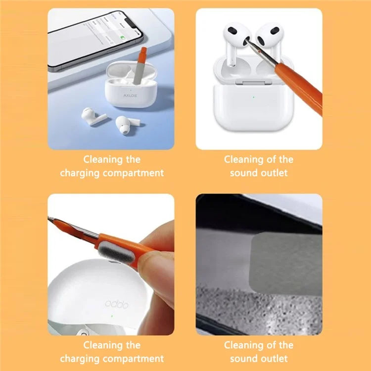12-in-1 Keyboard Cleaning Kit for Laptops Computer Camera Lens Phone Screen Cleaner Brush Set