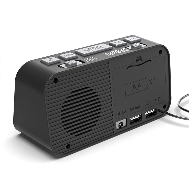 A1 Bedside LED Screen Digital Alarm Clock FM / DAB Radio, European Version