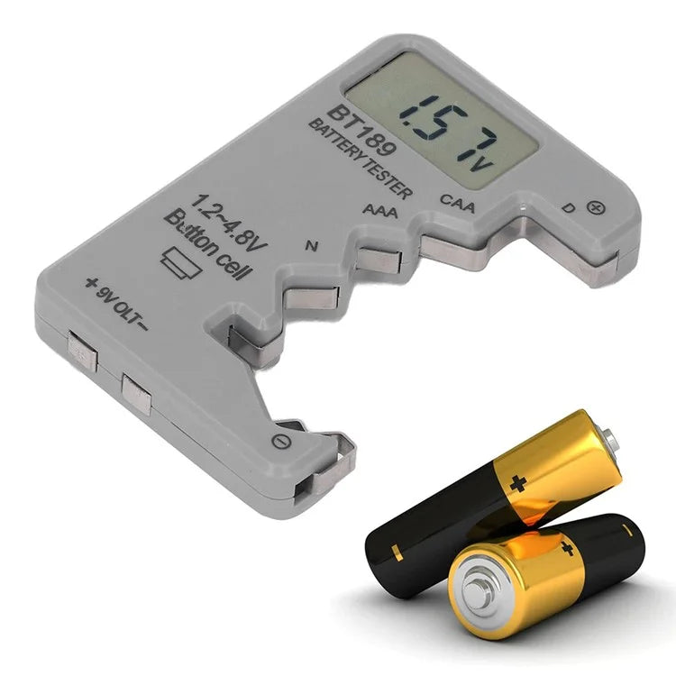 BT189 LCD Screen Battery Tester Universal Button Cell D N AA AAA 9V Battery Voltage Checker