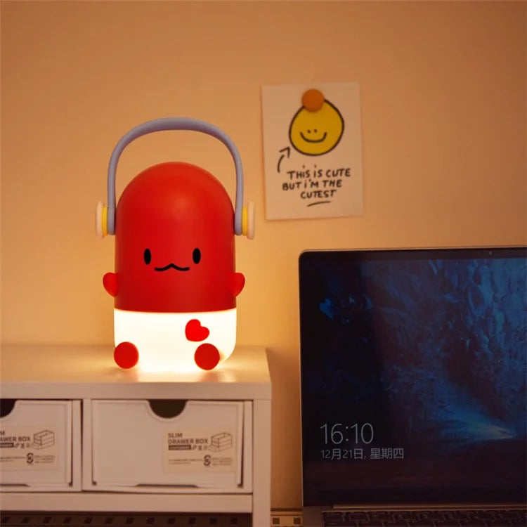 ICARER FAMILY IF-PI001 Cartoon Pipi Night Light 3 Brightness Adjustable Desk Lamp