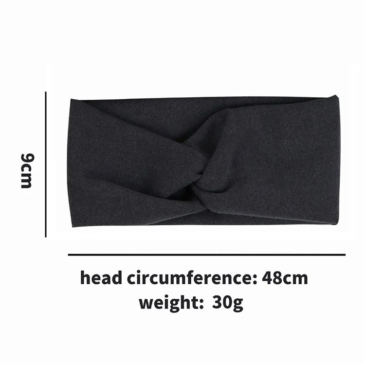 FD089 Solid Color Autumn Winter Wide Headband Women Sports Face Washing Hair Band