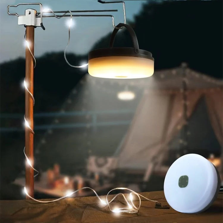 12m 120-LED Solar Light Outdoor Waterproof Ambient Lamp - Cold White (12m, 120