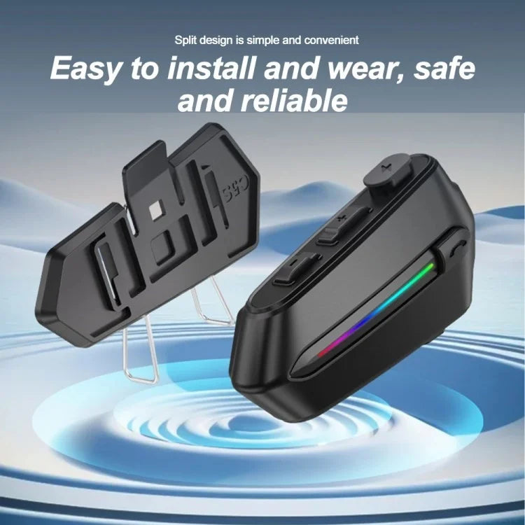 C5S Motorcycle Helmet Bluetooth Headset Noise Reduction Waterproof Motorbike Rider Headphone