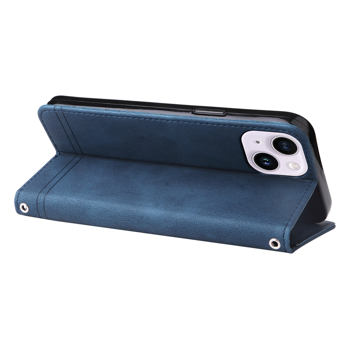 ELECTROPRIME For iPhone 15 Skin Feel Life Tree Leather Phone Case(Blue)