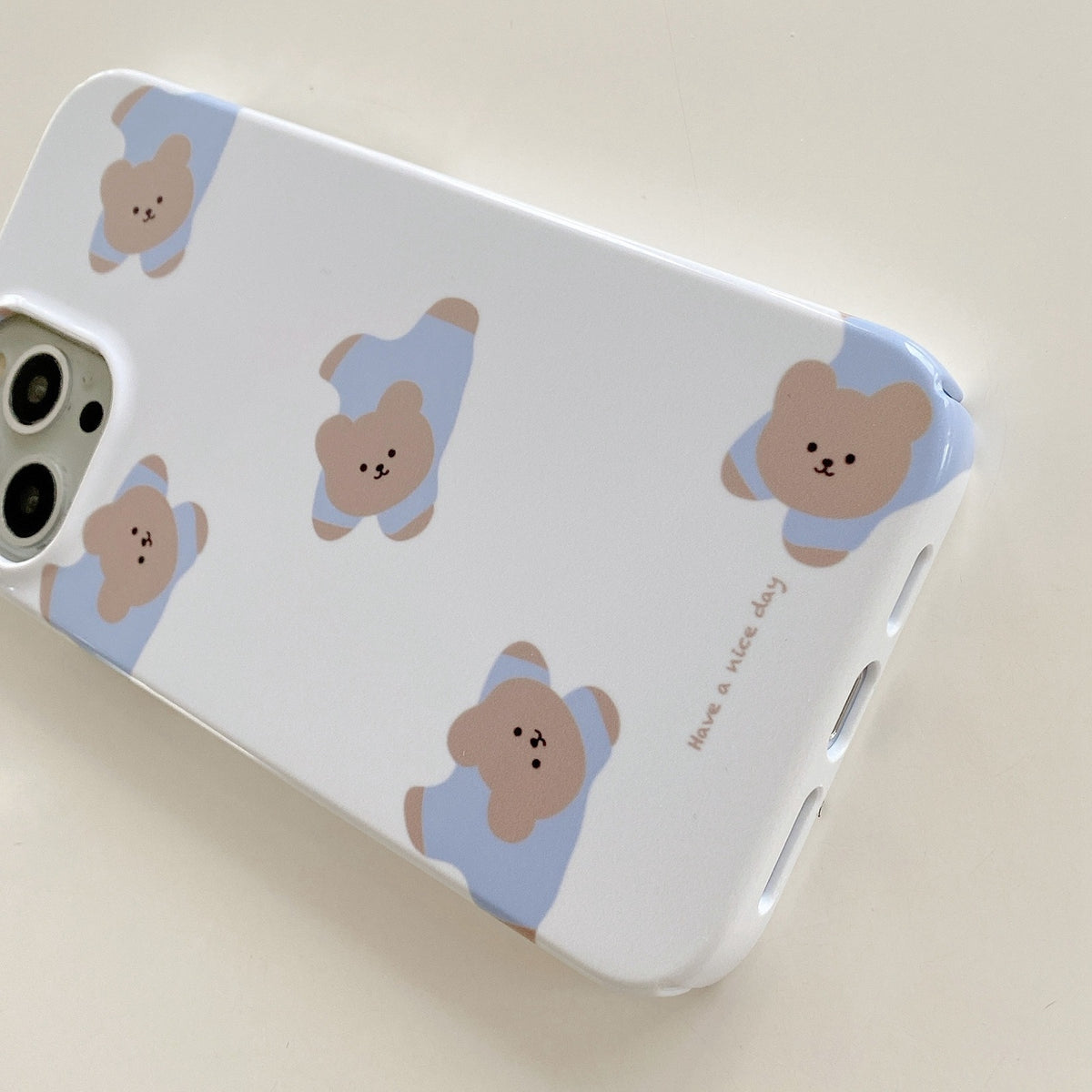 ELECTROPRIME For iPhone 15 Painted Pattern PC Phone Case(Papa Bear)