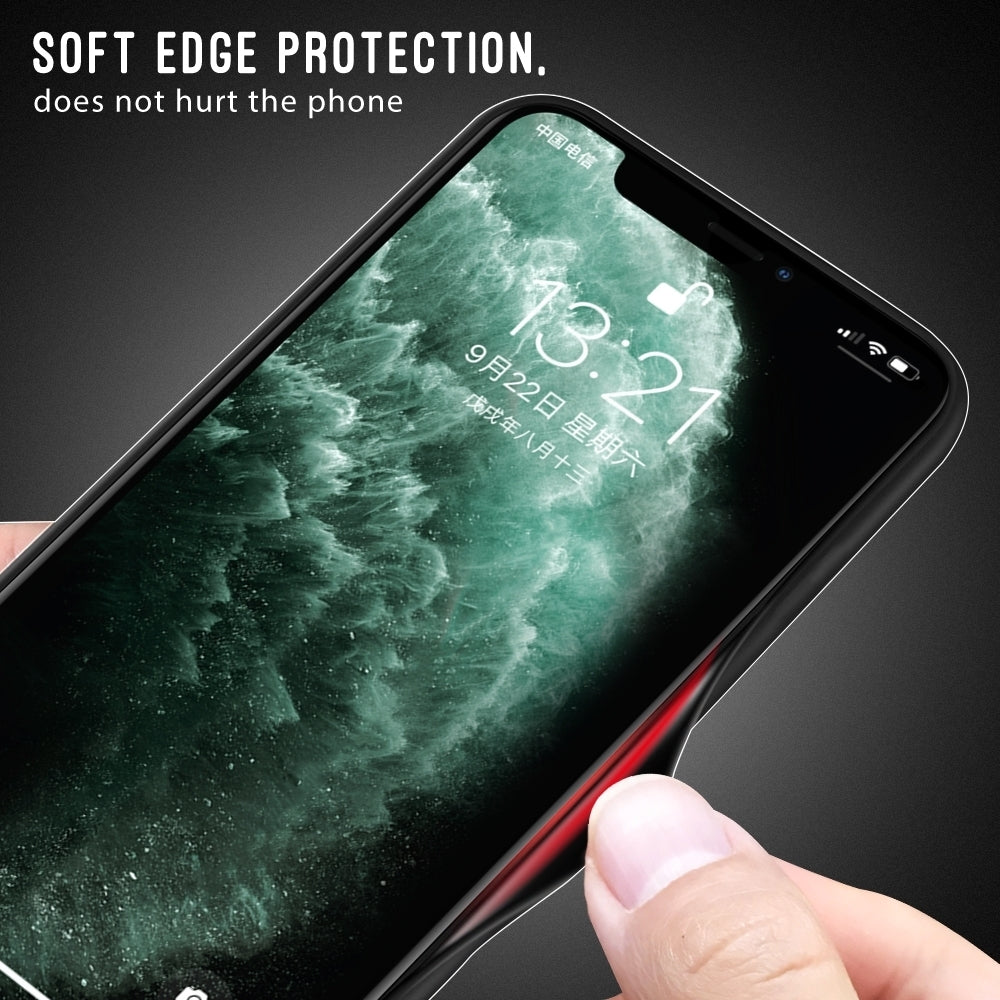 ELECTROPRIME For iPhone 15 Texture Gradient Glass TPU Phone Case(Black)