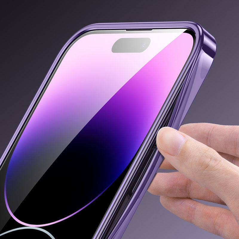 ELECTROPRIME For iPhone 15 Starshine Frosted Series Airbag Shockproof Phone Case(Purple)