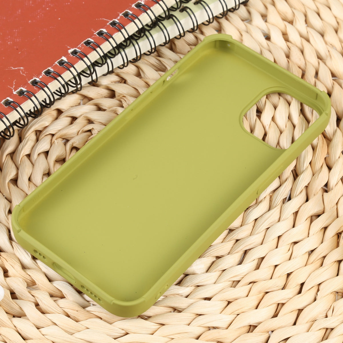 ELECTROPRIME For iPhone 15 Weave Texture Silicone Phone Case(Green)