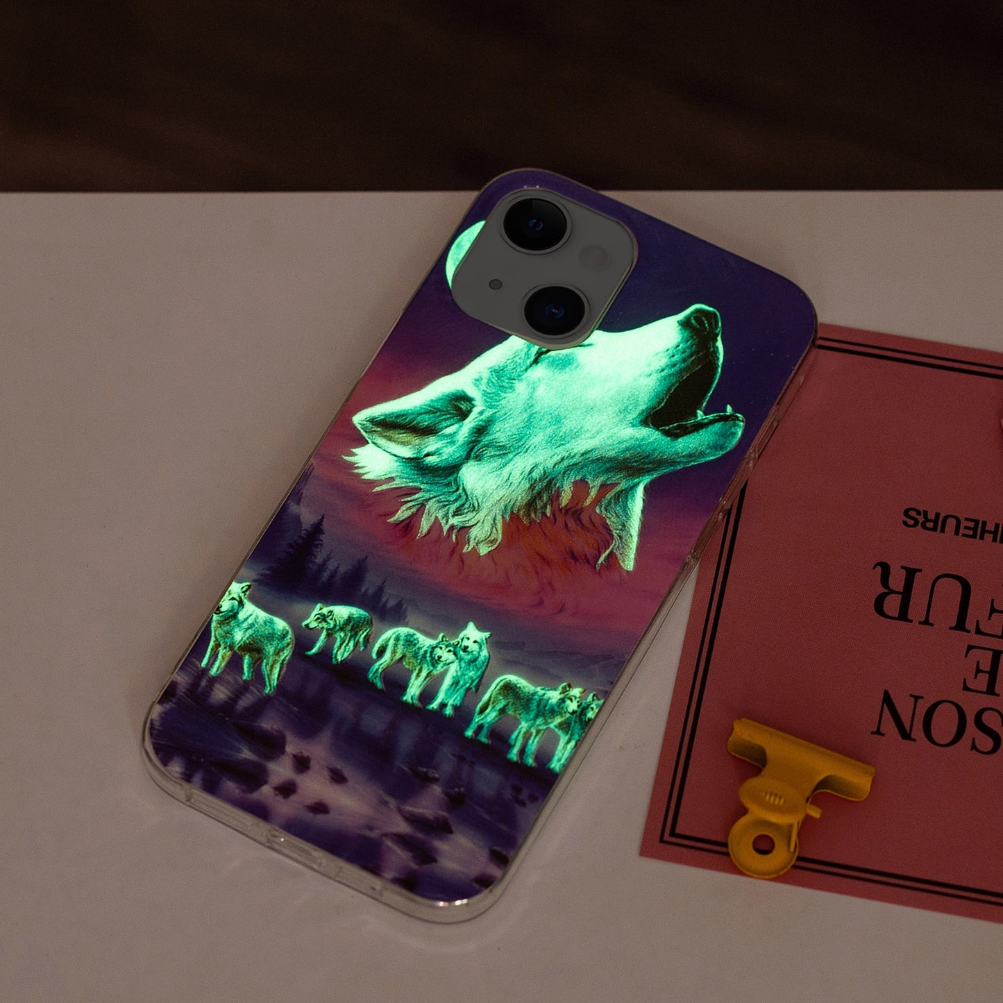 ELECTROPRIME For iPhone 15 Electroplating Soft TPU Phone Case(Seven Wolves)