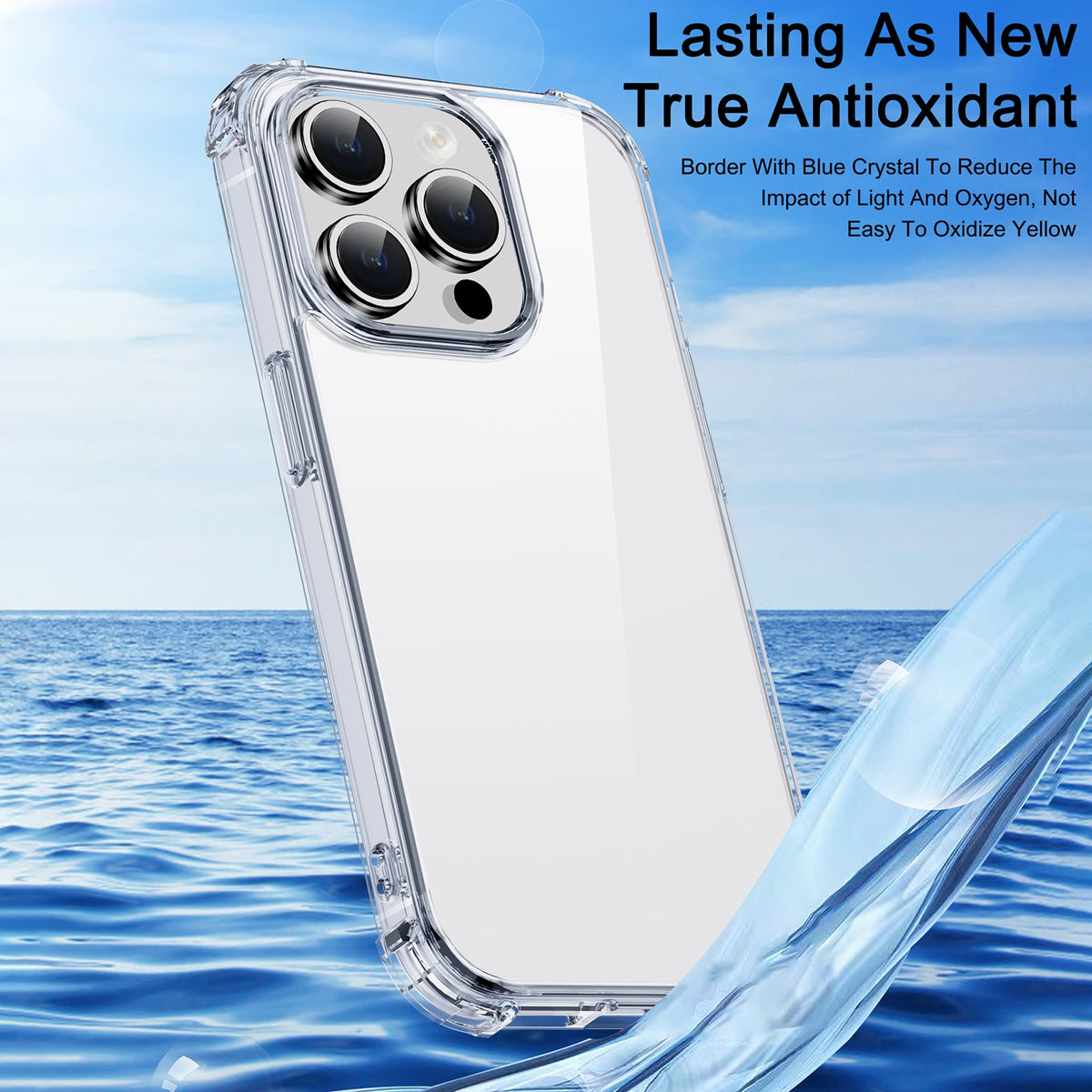 ELECTROPRIME For iPhone 15 Plus iPAKY Crystal Clear Series Shockproof PC + TPU Protective Phone Case(Transparent)