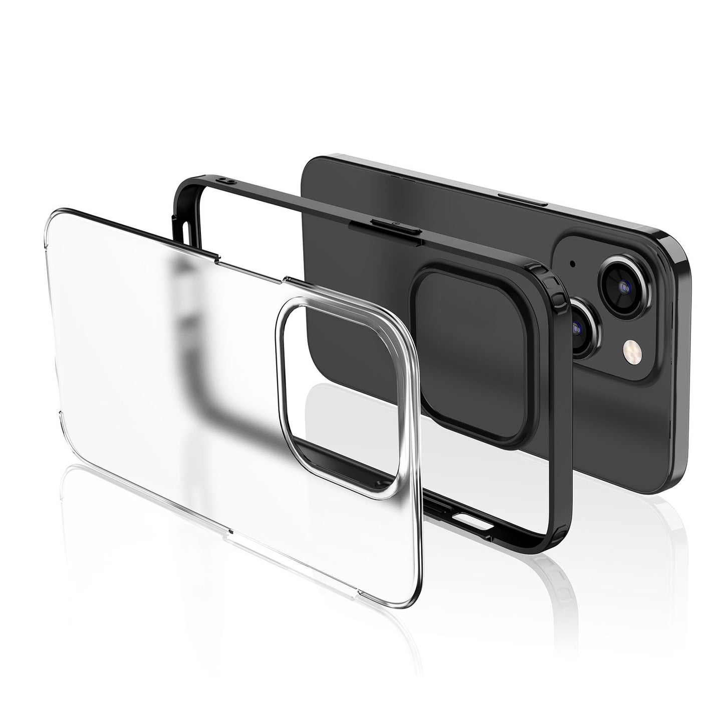 ELECTROPRIME For iPhone 15 Armor Frosted Phone Case(Translucent)