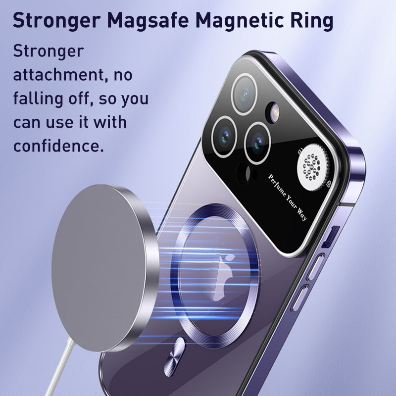 ELECTROPRIME For iPhone 15 Aromatherapy MagSafe Magnetic Phone Case(Dark Purple)