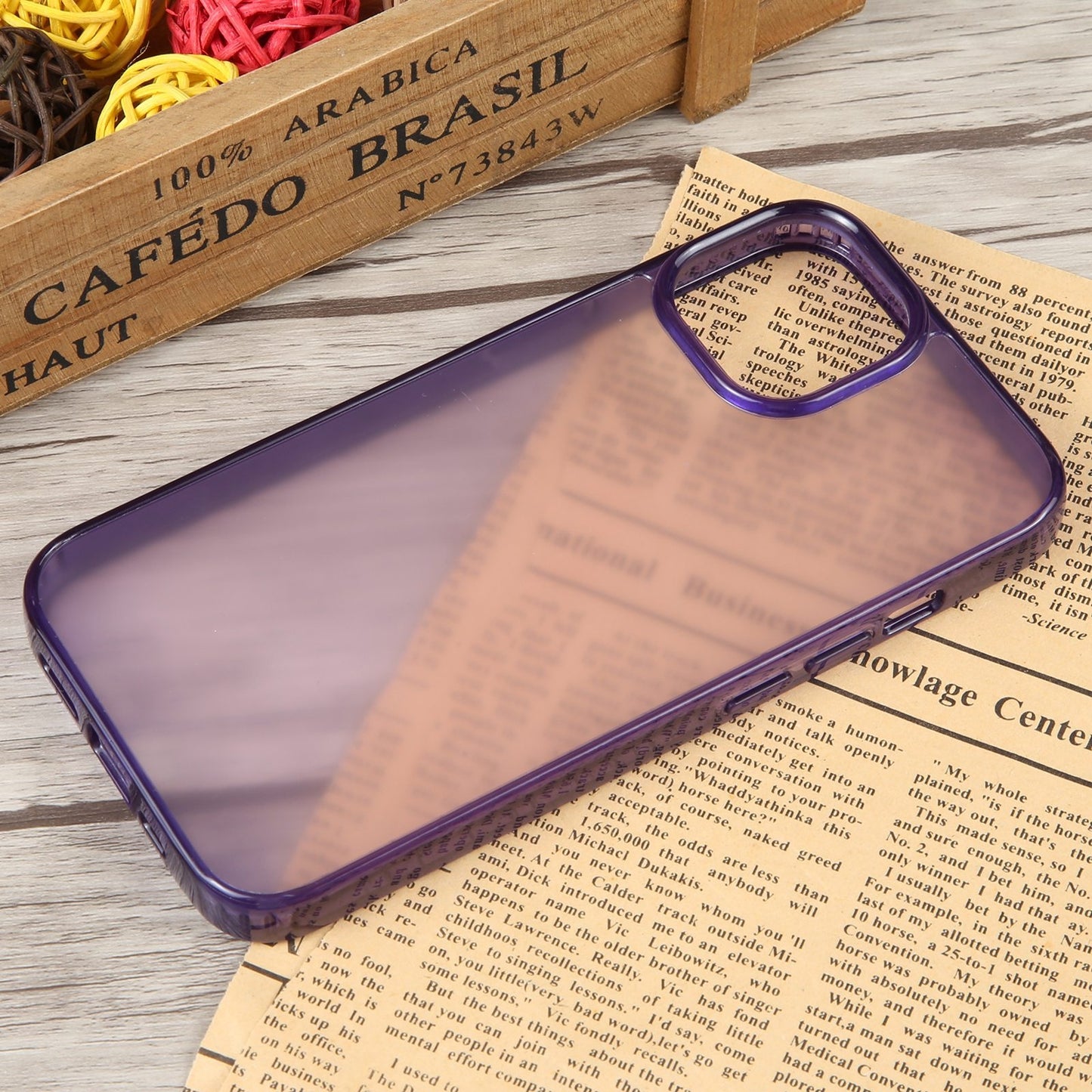 ELECTROPRIME For iPhone 15 GEBEI Acrylic Phone Case(Purple)