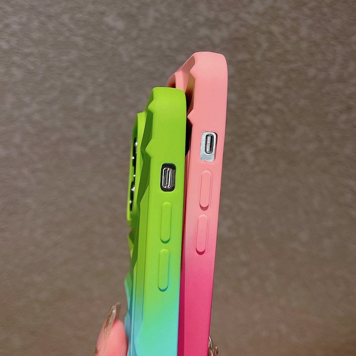 ELECTROPRIME For iPhone 15 Gradient Star TPU Phone Case(Rose Pink)