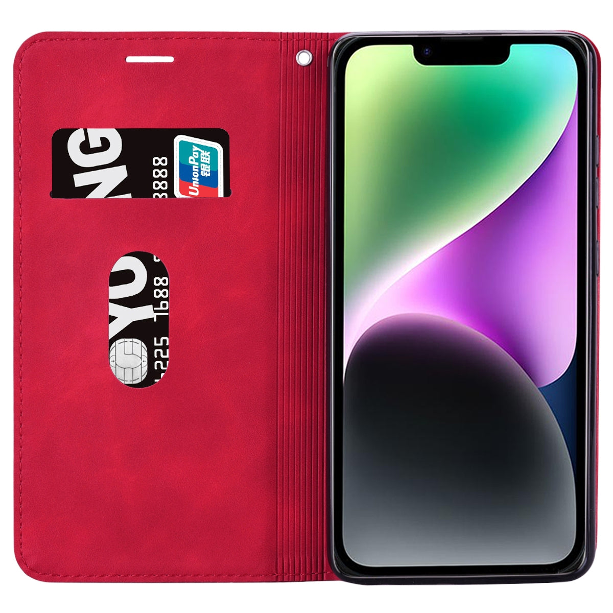 ELECTROPRIME For iPhone 15 Frosted Business Magnetic Horizontal Flip PU Phone Case(Red)