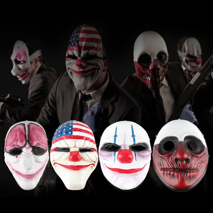 ELECTROPRIME Halloween Mask PVC Halloween Festival Party Clown Pattern Mask