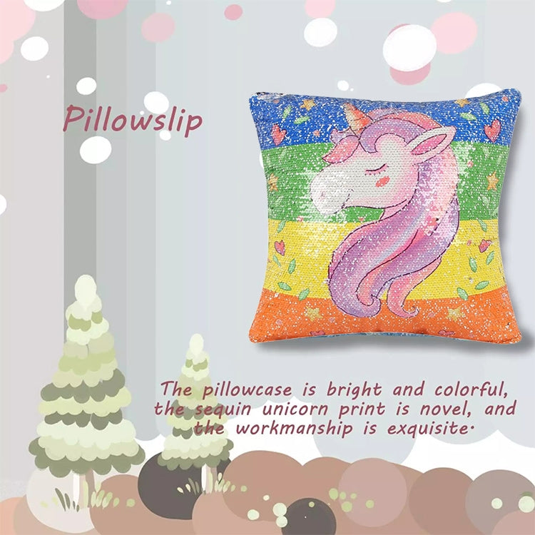 ELECTROPRIME Sequin British Flag Pattern Decorative Cushion Covers Reversible Pillow Cover, Size: 40cm x 40cm