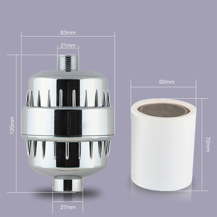 ELECTROPRIME Bath Water Purifier Shower Faucet Chlorine Filter, Interface: 2.1cm / 2.7cm