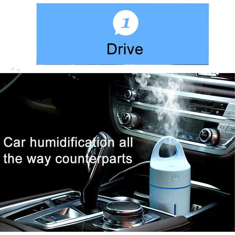 ELECTROPRIME 1.5W - 2W 175ml Mini Portable USB Negative Ions Humidifier Beauty and Water Supplement Instrument with Colorful LED Light(Blue)