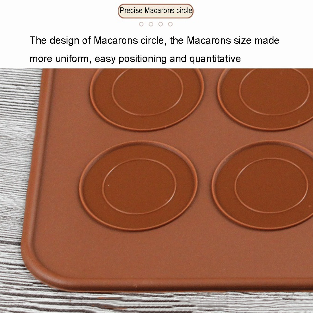 ELECTROPRIME Kitchen Roast Silicone Macaron Oven Baking Pad, Size: 26*29cm