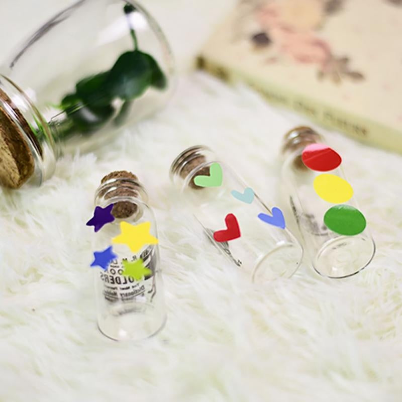 ELECTROPRIME 10 Packs Star Pattern Creative Children DIY Album Diary Watercolor Decorative Sticker